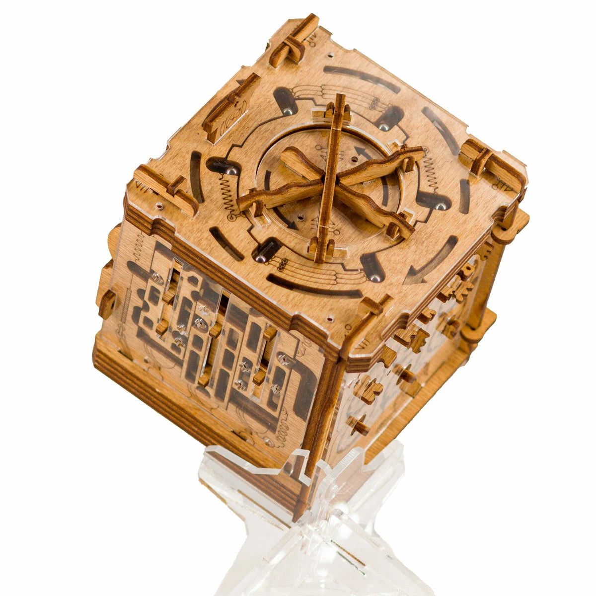Cambridge Labyrinth Wooden Puzzle Box with Stand