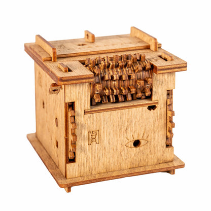 Wooden Mechanical Puzzle Box Cube