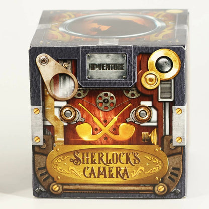 Sherlock Camera Wooden Puzzle Box with Tripod