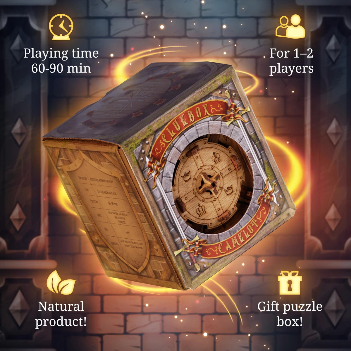 Trial of Camelot Puzzle Box – King Arthur Escape Room Brain Teaser